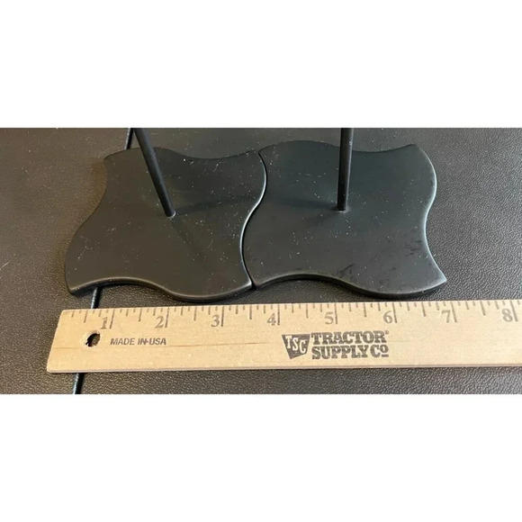 Partylite P0102 Windswept Base Candle Holders Set Of 2 In Original Box 7.5" Tall - Picture 5 of 6